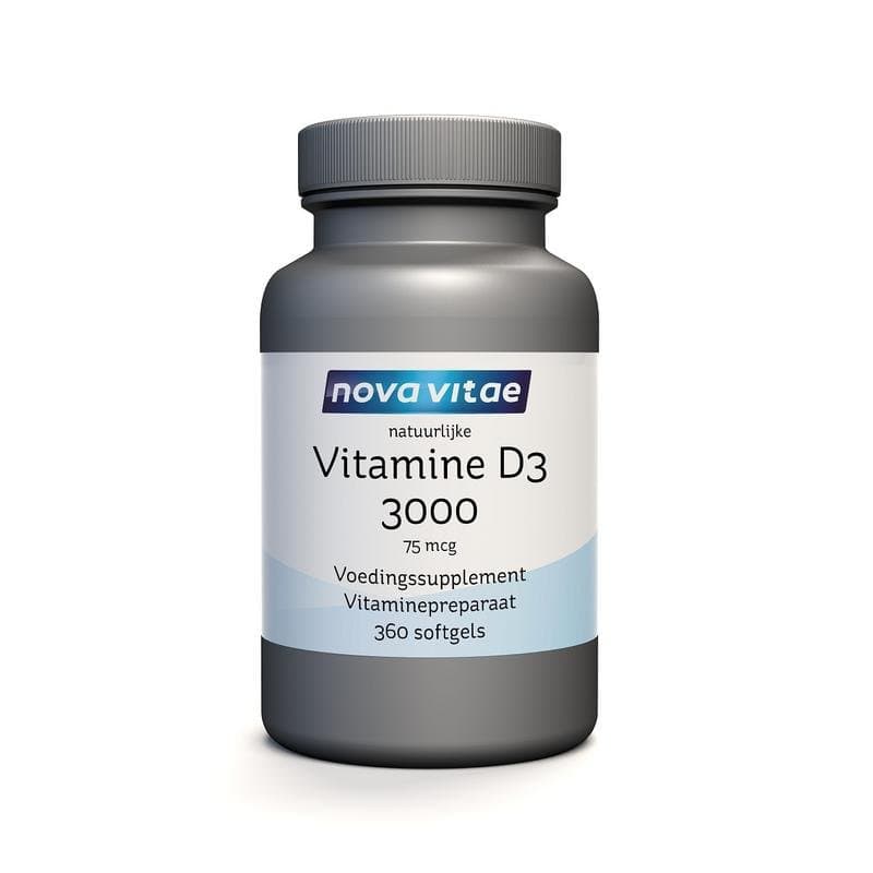 Nova Vitae Vitamine D3 3000/75mcg 360sft