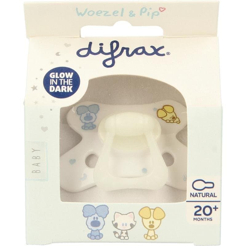 Difrax Fopspeen 20+ maanden natural Woezel & Pip 1st