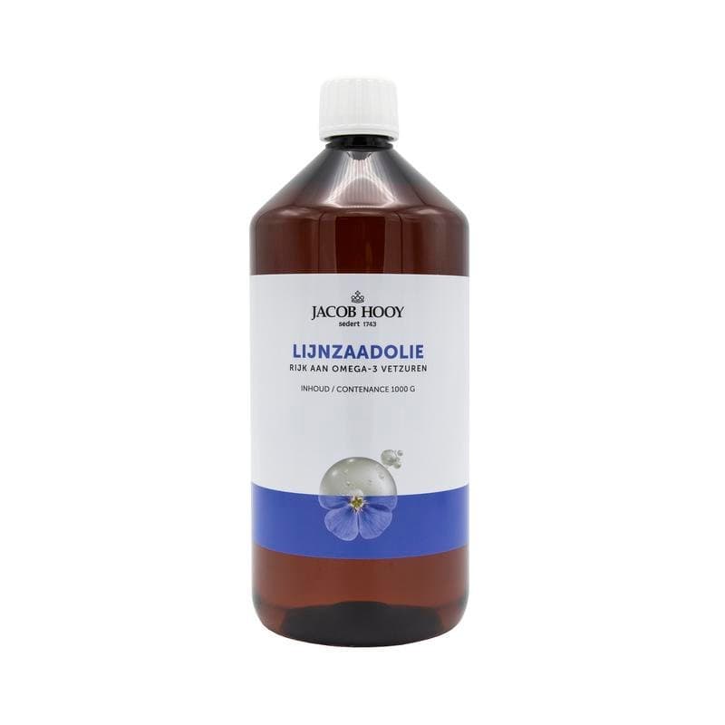 Jacob Hooy Lijnzaad olie inwendig koudgeperst 1000ml