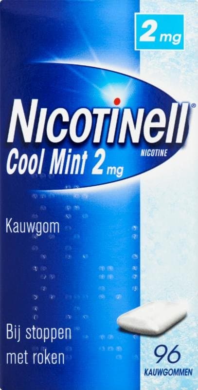 Nicotinell Kauwgom cool mint 2 mg 96st