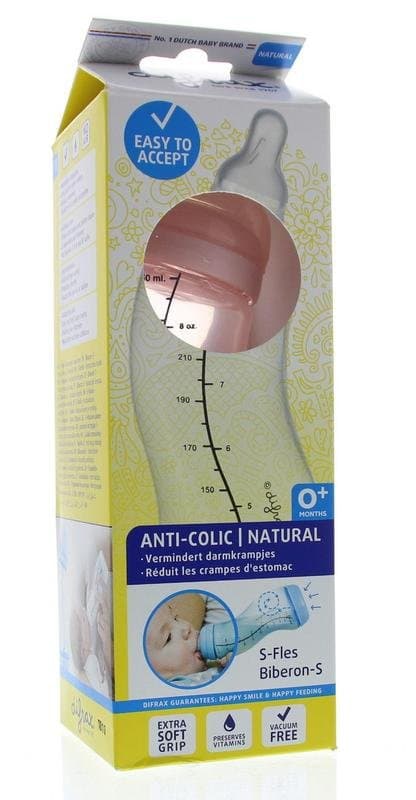 Difrax S-fles groot assorti natural 250ml 1st