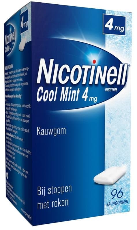 Nicotinell Kauwgom cool mint 4 mg 96st