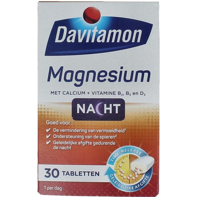Davitamon Magnesium speciaal voor de nacht 30tb