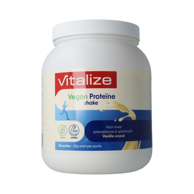 Vitalize Vegan protein shake 100% plantaardig poeder 750g