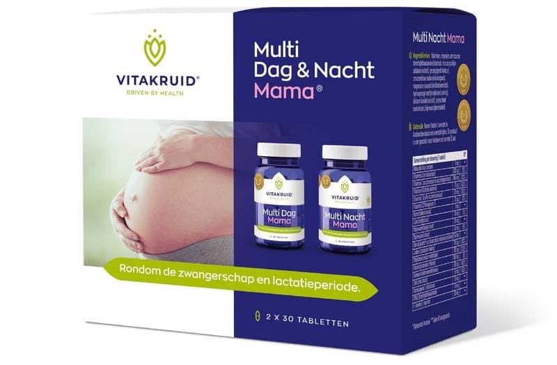 Vitakruid Multi dag & nacht mama 2 x 30 tabletten 2x30st