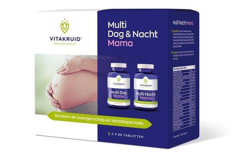 Vitakruid Multi dag & nacht mama 2 x 90 tabletten 2x90st