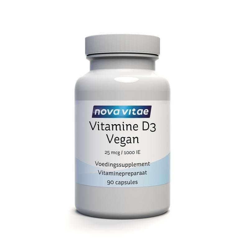 Nova Vitae Vitamine D3 1000IE/25mcg vegan 90vc